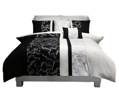 China Nondisposable 100% Cotton Custom Duvet Cover Comforters Embroidery Home Luxury Bedding Set for sale