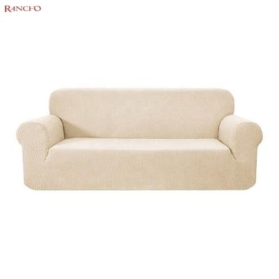 China 1-3Seats Florian Purefit Polyester Spandex Sofa Slipcover Couch Cover Elastic Spandex Jacquard Sofa Cover for sale