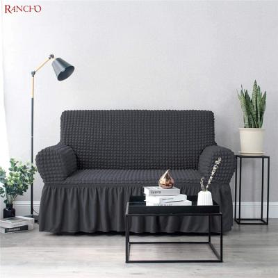 China 1-3Seats Florian Popular Sofa Cover Spandex Sofa Covers High Quality Skirt Sofa Cover for sale