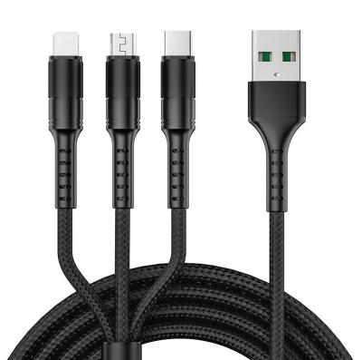 China Newest Mobile Phone Etc.electronic Product Fast Charging USB Style 5A Mobile 3 in 1 Charger Cable for sale