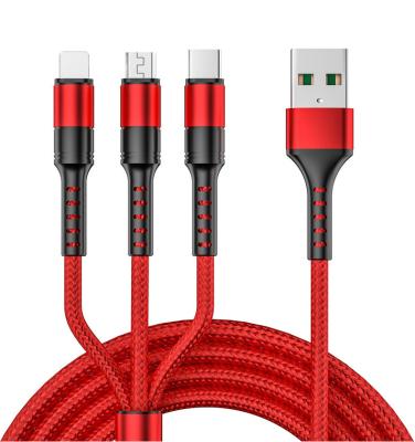 China Newest Mobile Phone Etc.electronic Product Custom Fast Charging Mobile Phone 5A 3 In 1 USB Cable for sale