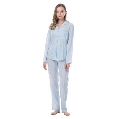 China QUICK DRY Button Well Cotton Pj Lounge Wear Femme Designer Pajamas Long Winter Skims Sets For Women for sale