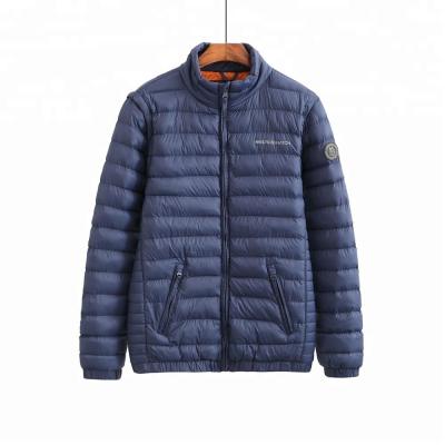 China OEM Breathable High Quality Public Zipper Down Coat Mens Breathable Winter Jacket for sale