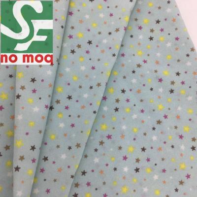 China Ombre Anti-Static Chiffon Anti-Static French Printed Fabric For Girl's Garment In Summer for sale