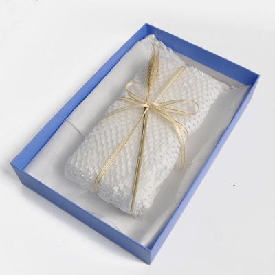 China Biodegradable and Environmental Protection Professional Green Cushion Honeycomb Gift Wrapping Paper for sale