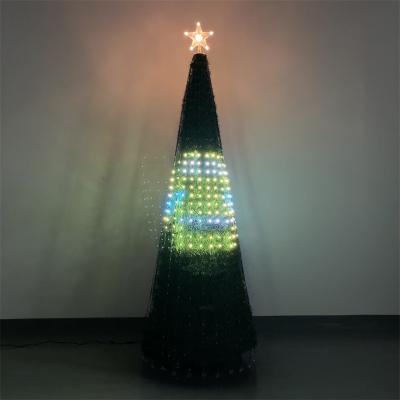 China Music Mobile Timing RGB LED Control Chistmas Day App Full Color Tree Light For Christmas Decoration for sale