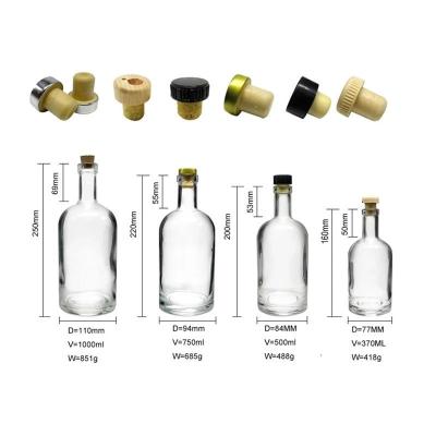 China Wholesale Beverage Liquor Bottles Liquor Bottle Design Liquor Glass Bottle 700ml 750ml for sale