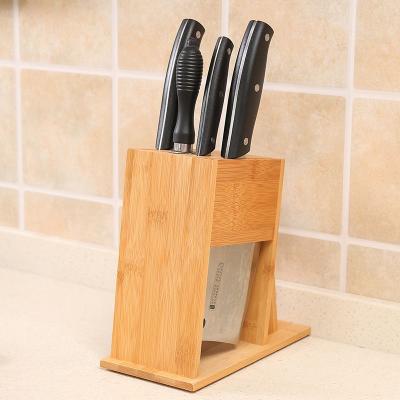 China Wholesale BAMBOO BOX Wooden Home Scissor Rack Storage Kitchen Knife Bamboo Holder for sale