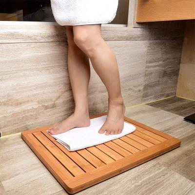 China Living Room Waterproof Natural Bath Shower Floor Bamboo Coaster Living Room Kitchen Bathroom Tatami Window Household Bamboo Mat for sale