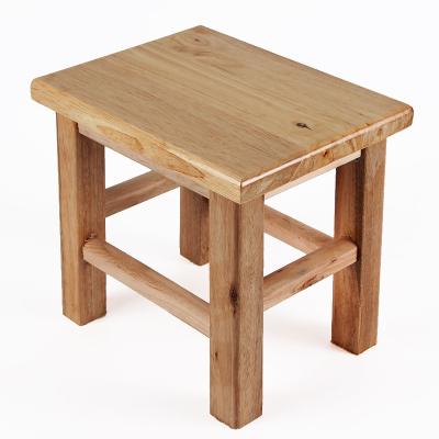 China Wholesale Wooden Children's Bench Solid Wood Square Household Anti-slip Durable Universal Factory High Waist Stool for sale