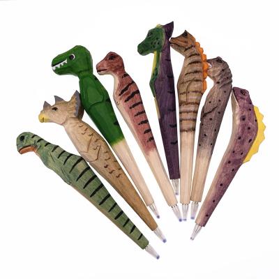 China office & School Pen Design Hot Sale Wood Carving Opens Advertise Gift Novelty Wooden Cute Pen For Ballpen Gel for sale