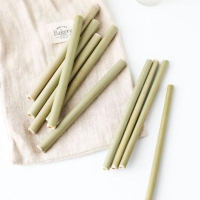 China Contemporary Factory Direct Supply Simple Straw Bamboo Drink Reed Bamboo Straw for sale