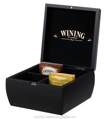 China High quality handmade display tea bag, coffee bag, wooden tea box for sale