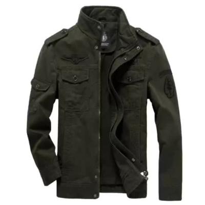 China Spring 2022 Men's Cotton Sustainable Military Jacket And Autumn Plus Size Men Jacket for sale