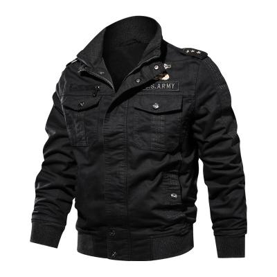 China Winter Washed Cotton Plus Velvet Thickened Plus Size Padded Jacket Men's Military Jacket for sale