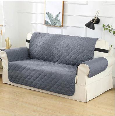 China Modern Reversible Quilted Sofa Cover, Slipcover Furniture Protector, Washable Couch Cover With And Elastic Straps For Kids, Dogs, Pets for sale