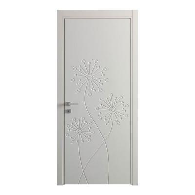 China Mid Sale Prettywood Prehung Interior MDF HDF PVC Wood Door Single Panel Is Hot Traditional Arabic Swing for sale