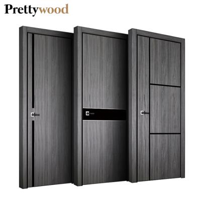 China Dubai UAE Plastic Composite Modern Wood Door WPC Waterproof Polish Wooden Panel Panel for sale