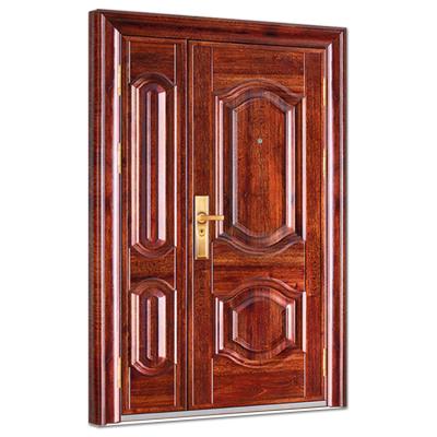 China Factory Price Remote Control Popular Modern Main Metal Prettywood Africa Exterior Security Bulletproof Doors for sale