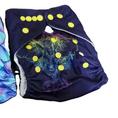 China Printed Reusable Fashion Cloth Diaper Clearance Design Baby Diapers Eco-Friendly Stock Cheaper Adjustable Cloth Diaper for sale