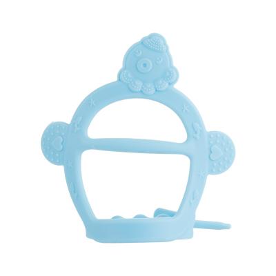 China Eco-friendly silicone chew toy baby teether bracelet whale teething safe and healthy for sale