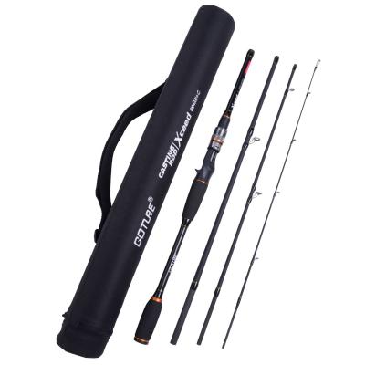 China Goture Xceed II Carbon Fiber Fishing Rod Telescopic Carbon Fiber Bass 1.98M 2.1M 2.4M Fishing Casting Rod Big Game for sale