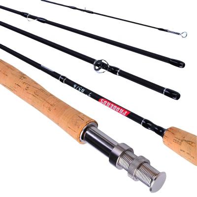 China Ultralight With Very Accurate Flight Goture 4 Section Fly Fishing Carbon Fiber Fishing Rod #5/6 Action Rod Blank 2.1m 7FT Fly Ultra Fishing Rod for sale