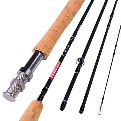 China Ultralight With Action Goture 2.7M 9FT Fly Rod Cork Handle 5/6# Fiber Fishing Very Precise High Carbon Fly Rod for sale