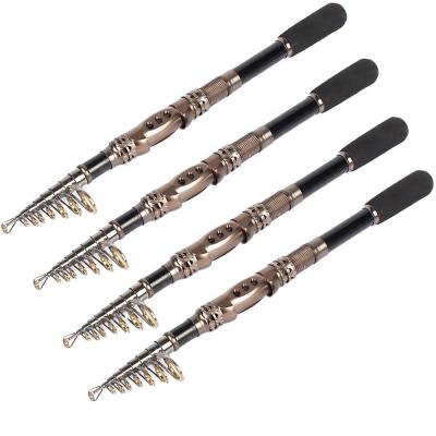 China Carbon Goture Carbon Fiber Telescopic Fishing Rod Portable 1.8M Telescopic Fishing Rod for sale