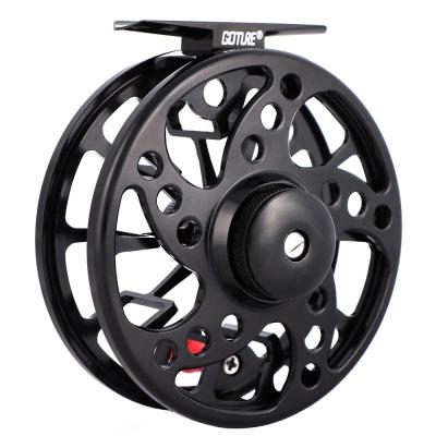 China GOTURE Quality Straight Nice Fly Fishing Reel 2+1 BB With Command-machined Aluminum Alloy Black/Silver Fly Fishing Reel for sale