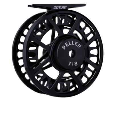 China Goture Straight Fly Fishing Reel 7/8 WEIGHT Aluminum Alloy Fishing Straight Fly Fishing Reel CNC for sale