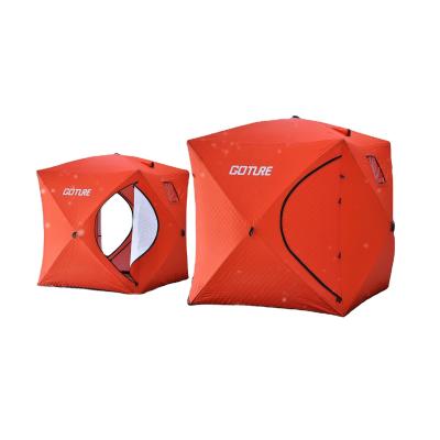 China Fiberglass OEM and ODM Winter Ice Fishing Waterproof Insulated Ice Fishing Tent Automatic Fishing Tent for sale