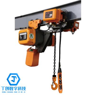 China Low Headroom 1-5 Ton Bag Stage Remote Control Mode Lifting Endless Electric Chain Hoist With Trolley 1-5t for sale