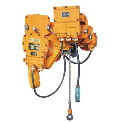 China Safety 1-10 Step Mode Remote Control Lifting 7.5T Ton Bag Low Clearance Chain Electric Hook Hoist Hoist 7.5T for sale