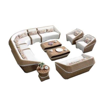 China High Quality Fashionable Rattan Sofa Set For Outdoor Activity From Morden Design Garden Furniture for sale