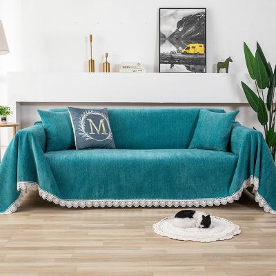 China Wholesale Simple Woven Home Decoration Sofa Towel Blanket Morden Cotton Blanket Sofa Cover for sale