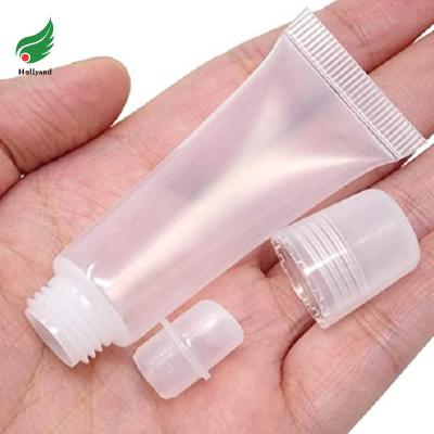 China Cheap Bpa Custom Squeeze Lip Gloss Tube Cosmetics 5ml 10ml 15ml Lipstick Sample Tubes Manufacturer Transparent Clear Container Empty Free for sale