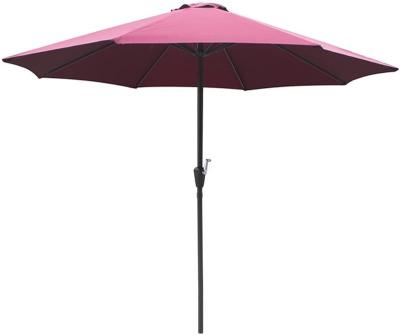 China Modern Outdoor Garden Beach Umbrella Patio Stainless Steel Material Customized Aluminum Ribs Garden Umbrella for sale