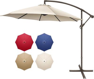 China Modern Side Hanging Cantilever Waterproof Garden Sun Banana Market Umbrellas Outdoor Patio Parasol for sale