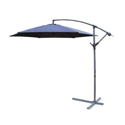 China Modern Customized Different Color Sun Shade Large Offset Backyard Aluminum Hanging Patio Umbrella for sale