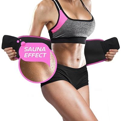 China Slim Support Back Body Gym Workout Sweat Belt Slim Sauna Belt For Women Waist Trainer Trimmer Belt for sale