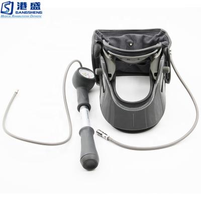 China Pain Relief Soft Adjustable Medical Devices Inflatable Cervical Neck Collar Pump Up Neck Brace for sale