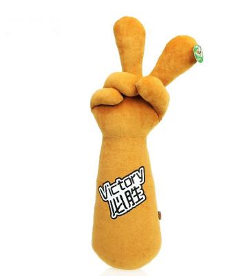 China Promotion Stuff Style Winner 'V' Shaped Funny Plush Finger Puppets New For Kids Amusement for sale