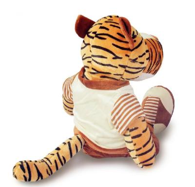 China High Quality Promotion Stuff Factory Made Custom Stuffed Plush Toys Soft Sitting Tiger Animal for sale