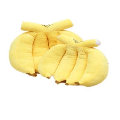 China Promotion stuff new fashion soft plush fruit banana pillow for home decoration for sale