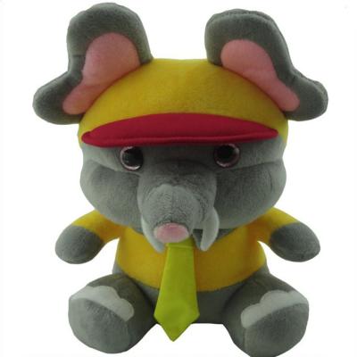 China New Designed Plush Stuffed Yellow Elephants for sale