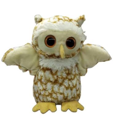 China Custom Plush Owl Stuffed Animal Plush Toy With Eyes Big Owl Soft Animals Plush Toy for sale