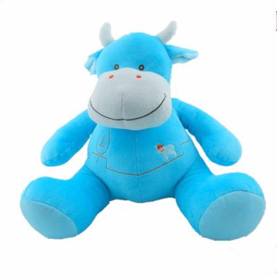 China High quality plush stuffed blue cow for sale