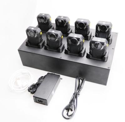 China Metal Black Low Price Small Size light weight CCTV Hidden body camera Terminal Docking Station 8 ports Smart Charging station for sale