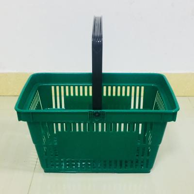 China MOQ 100 PCS 27L platic handle shopping basket for pharmacy PW601 for sale